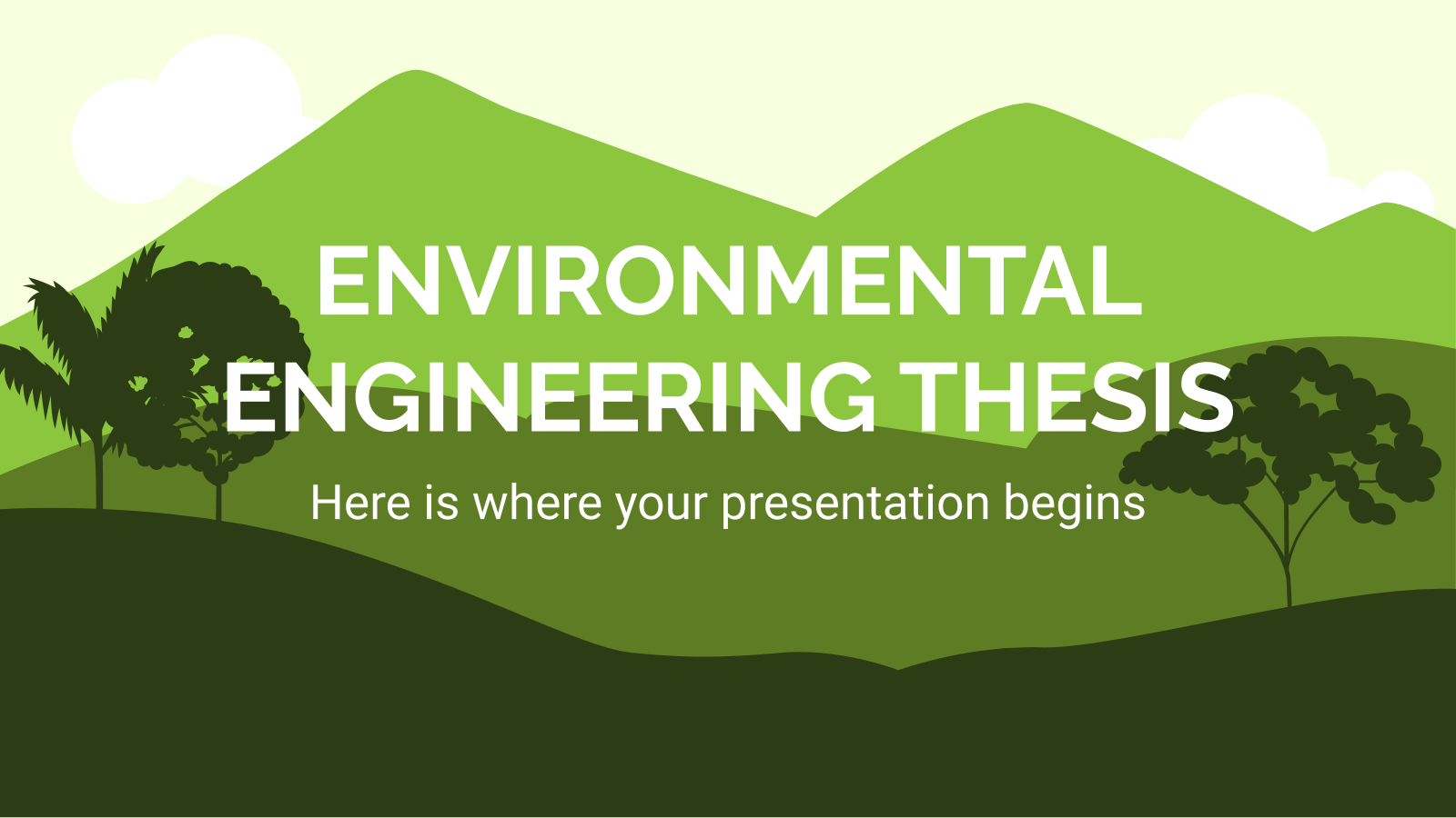 环境工程论文PowerPoint